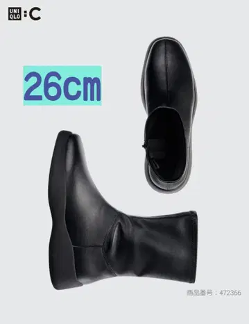 택 포함 새상품 미사용 유니클로 스트레치 숏부츠 26cm