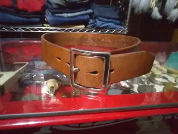 소가죽 새들 레더 6mm 두께 스퀘어 버클 벨트