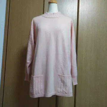 캐시미어 100% 스웨터 빅 사이즈 미세스 하이넥 캐시미어 스웨터