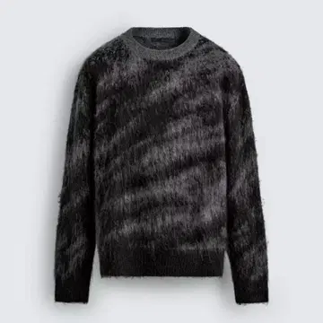 ZARA 브러쉬드 자카드 스웨터 M 사이즈 니트