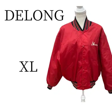 DeLONG 데롱 빨간색 긴팔 점퍼 블루종 XL(LL)
