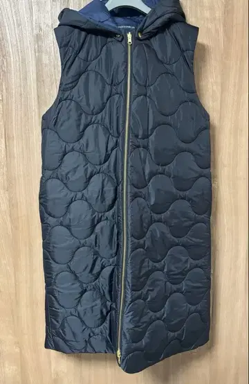 MADISONBLUE 퀼팅 베스트 베스트 블랙 네이비