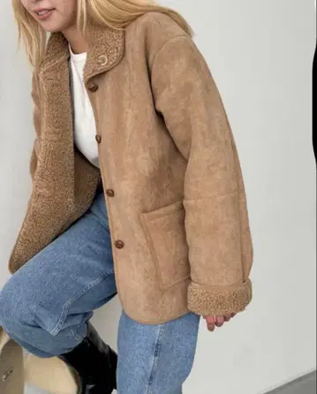 diggity 리버서블 페이크 무스탕 자켓