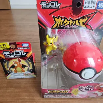 새상품 포켓몬스터 몬코레 피카츄 리자몽 포켓토르제