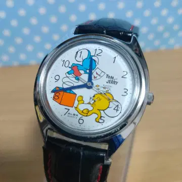 SEIKO ALBA 세이코 알바 톰과 제리 쿼츠 배터리 포함 작동품
