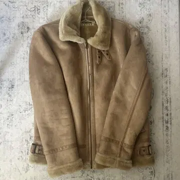 KANSAI JEANS 베이지 무스탕 코트