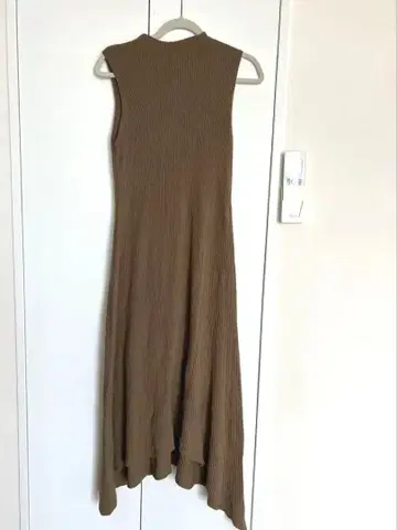 Azul by Moussy 브라운색 민소매 니트 원피스 롱 사이즈 S
