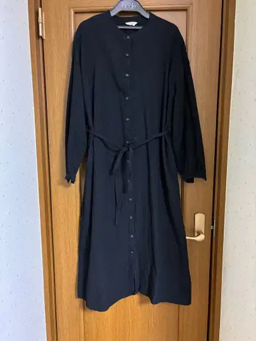 저널 스탠다드 퀼팅 노카라 롱 코트 M