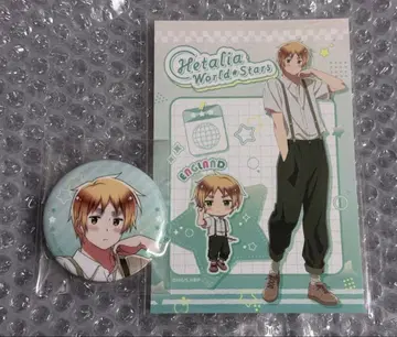 헤타리아 라운드 원 콜라보 엽서 캔뱃지 영국