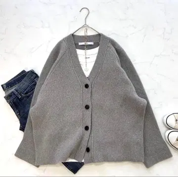 새상품급 프레임워크 부클레 접결 코쿤 가디건 2023AW 루즈핏