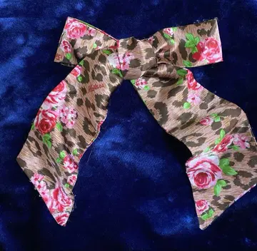MARS 마즈 장미 레오파드 무늬 핑크 리본
