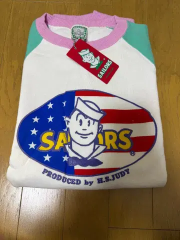 SAILORS 미국 국기 래글런 슬리브 트레이닝복 새상품