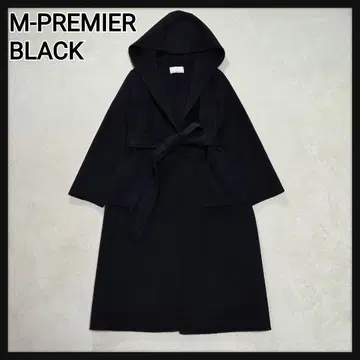 [택 포함 새상품] M-PREMIER BLACK 후데트 리버 코트 36