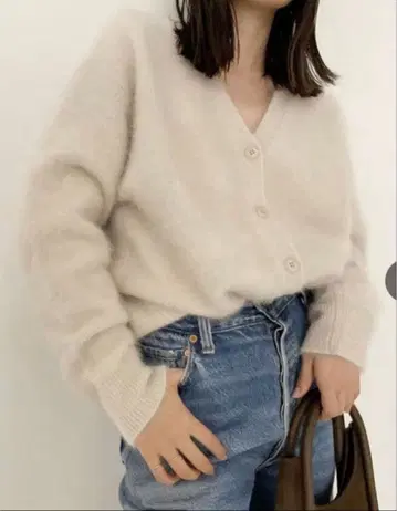 플라주 plage Fur V 가디건