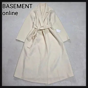 [택 포함 새상품] BASEMENT online 울 리버 롱 코트 F