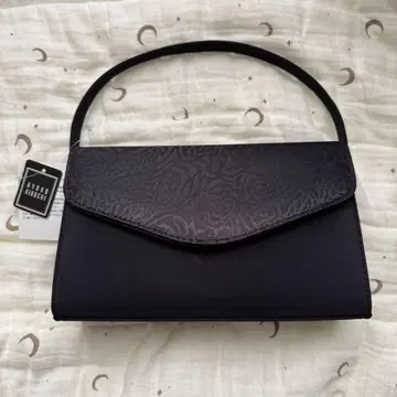 (연내 발송 24일까지) 관혼상제 블랙 포멀 백 꽃무늬 엠보싱 가공