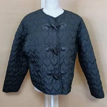 블랙 퀼팅 자켓