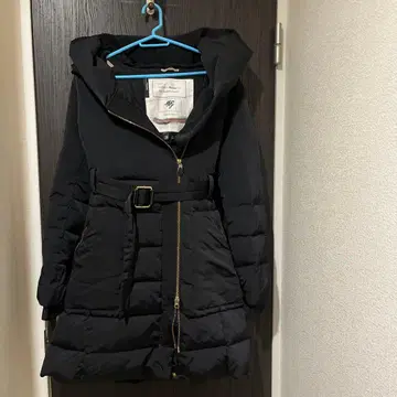 MANGO 후드 부착 다운 자켓 M 블랙