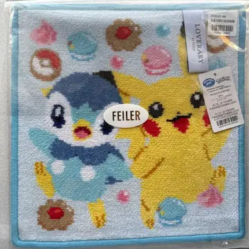 FEILER 포켓몬 해피 스위츠 피카츄 손수건 블루