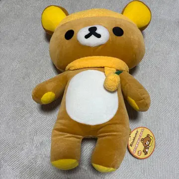 리락쿠마 봉제 인형 귤 모자 봉제 인형 XL