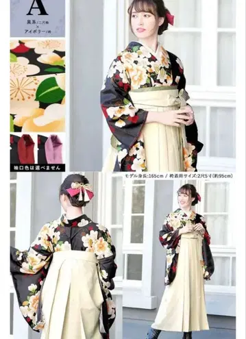 하카마 아이보리 무지 하카마 졸업식