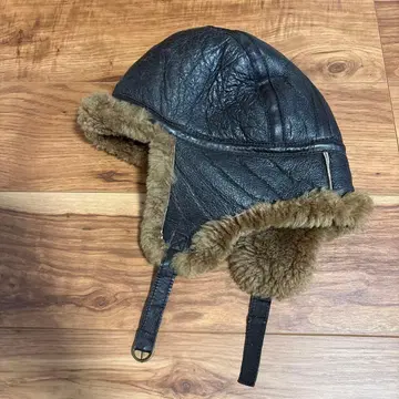 빈티지 무스탕 가죽 플라이트 캡 영국제 어빈 자켓