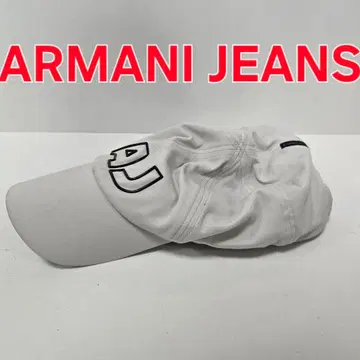 ARMAANI JEANS 화이트 캡 AJ 로고