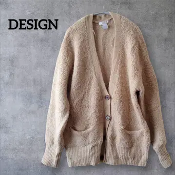 1점 한정 DESIGN 베이지 가디건 [ L ] 오버 사이즈 니트