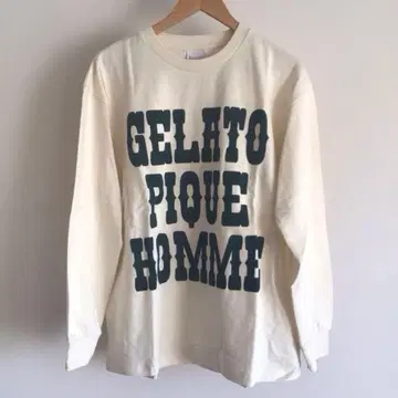 미사용 GELATO PIQUE 롱 슬리브 티셔츠 M