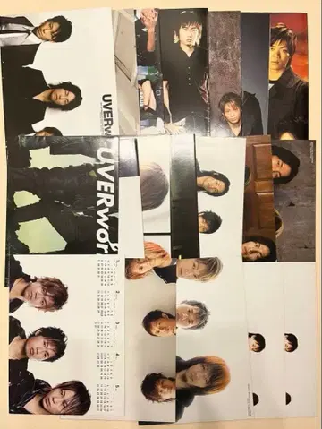 구 UVERworld 포스터 (잡지 부록) 19장 세트