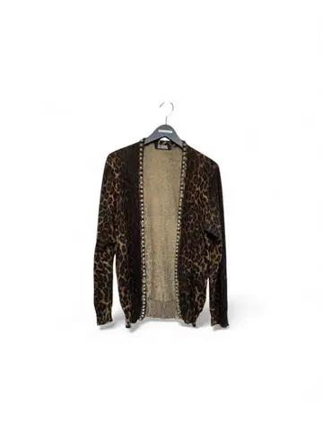 HYSTERIC GLAMOUR 스터드 레오파드 가디건 M