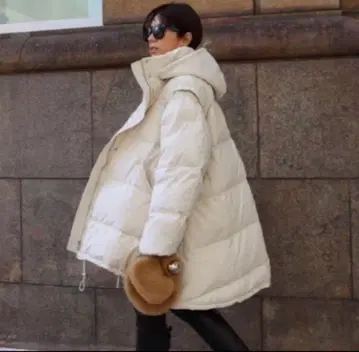 machatt 다운 자켓 2way 타입 화이트