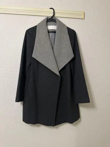 BLACK BY MOUSSY 울 코트 그레이
