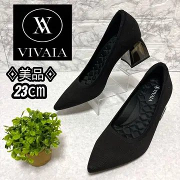 새상품급 VIVAIA 스틸레토 청키힐 펌프스 23cm