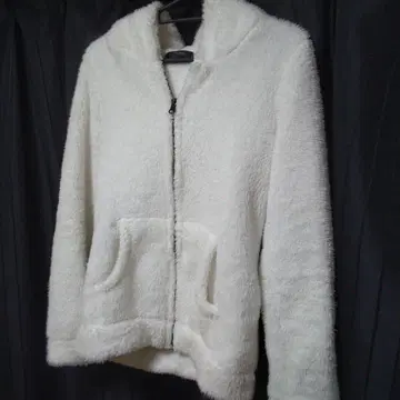 Jessny 플리스 후드티 화이트