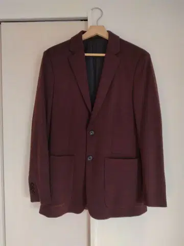 Theory 테일러드 자켓 버건디