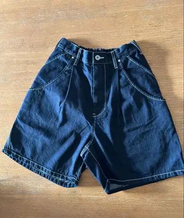 대니 네이비 숏팬츠 데님풍