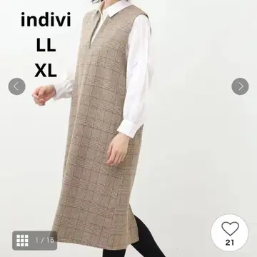 indivi 롱 오버롤 스커트 13 빅 사이즈