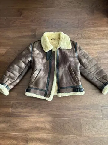 B3 무스탕 밀리터리 자켓 브라운