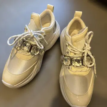 Rady 레이디 비쥬 포함 통굽 대디 스니커즈 화이트 M 사이즈