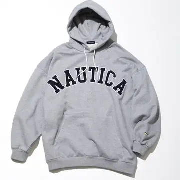 NAUTICA 그레이 후드 부착 후드티 [ 가격 인하 가능 ]
