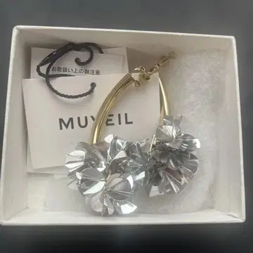 MUYEIL 플라워 디자인 귀찌 실버 골드 결혼식 2차 모임