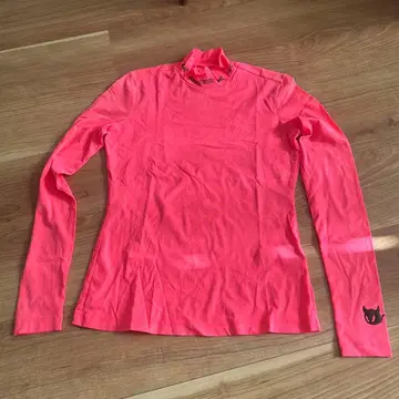 WAAC 핑크 하이넥 긴팔 셔츠 1