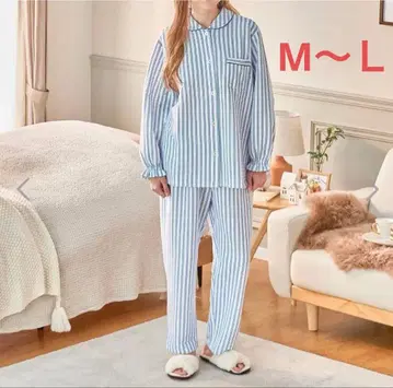 나르에 충전솜 코튼 혼방 접결 스트랩 파자마