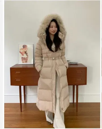 [새상품급] hashtag snow dust long pedding 코트