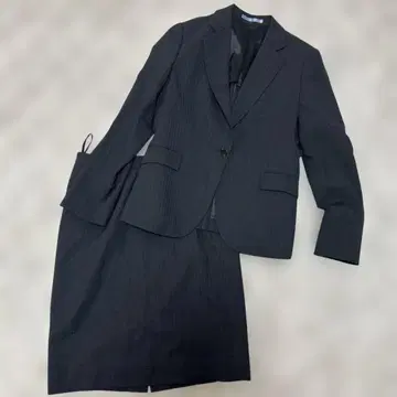 수트 상하의 세트 LES MUES 블랙 스트라이프 AOKI