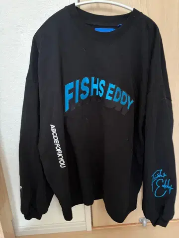 FISH'S EDDY 블랙 긴팔 티셔츠 M 사이즈