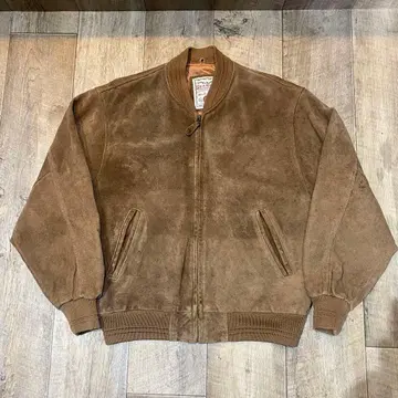 90s 크롭 스웨이드 가죽 자켓 M