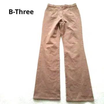 B3 플레어 팬츠 브라운 캐주얼 쾌적 코튼 소재 F