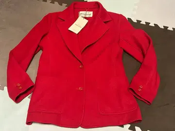 새상품 레트로 빈티지 빨간색 자켓 9호